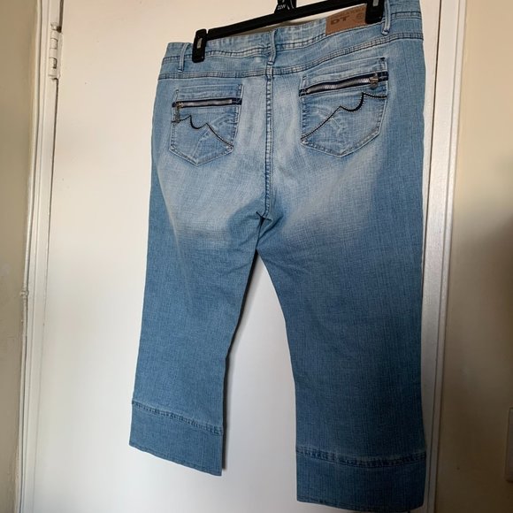 DANIELA TOBLER CROPPED BLUE JEANS SIZE 35 - Picture 6 of 9